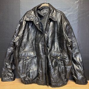M Collection Men's Genuine Leather 3XL Jacket #5387